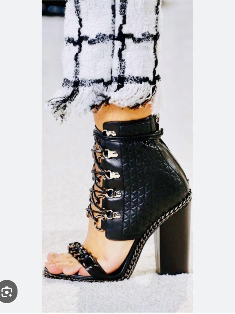 Balmain Runway Diane Leather Sandal